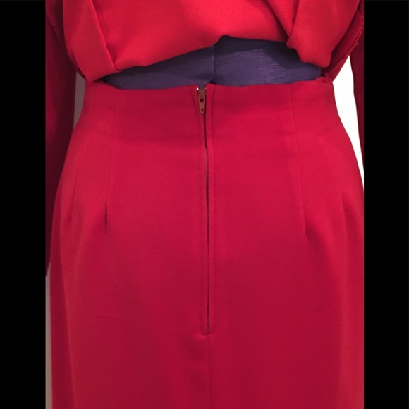 Briggs Top Skirt Set sz 8 Red in Color maxi skirt - Picture 5 of 8